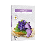 Set of 6 Scented Tealights - Violet