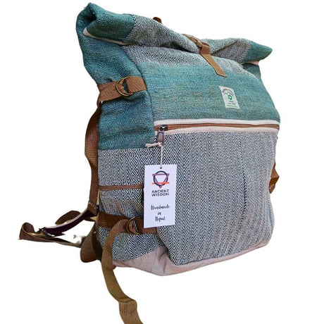 Hemp Trekking Rolling Backpack - Sage