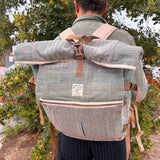 Hemp Trekking Rolling Backpack - Sage