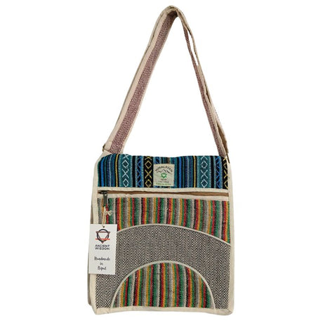 Hemp Laptop Messenger Bag - Curves