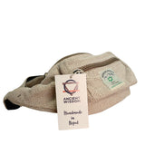 Cotton Hemp Style Belt (or Fanny) Bag - Natural