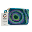 Natural Felt Zipper Pouch (asst) - Psychdelic