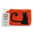 Natural Felt Zipper Pouch (asst) - Cat Face