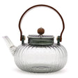 Glass Infuser Teapot - Charcoal Ribbed Pearl - 950ml