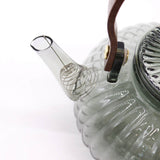 Glass Infuser Teapot - Charcoal Ribbed Pearl - 950ml