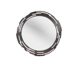 Giner and Colomer - Round Metal Mirror With Antique Bronze Openwork Frame