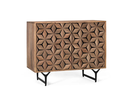Giner and Colomer - Mango Wood & Metal 2-Door Sideboard
