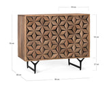 Giner and Colomer - Mango Wood & Metal 2-Door Sideboard