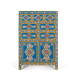 Giner and Colomer - Tall Mango & MDF Sideboard (7 Drawers, 2 Doors, Hand-Painted)