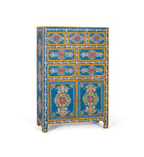 Giner and Colomer - Tall Mango & MDF Sideboard (7 Drawers, 2 Doors, Hand-Painted)