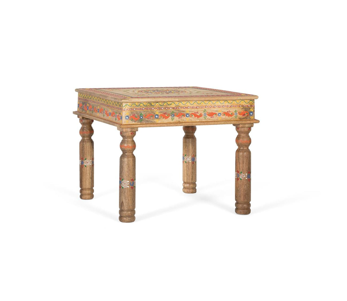 Giner and Colomer - Hand-Painted Mango Wood Coffee Table (58 x 58 x 47)