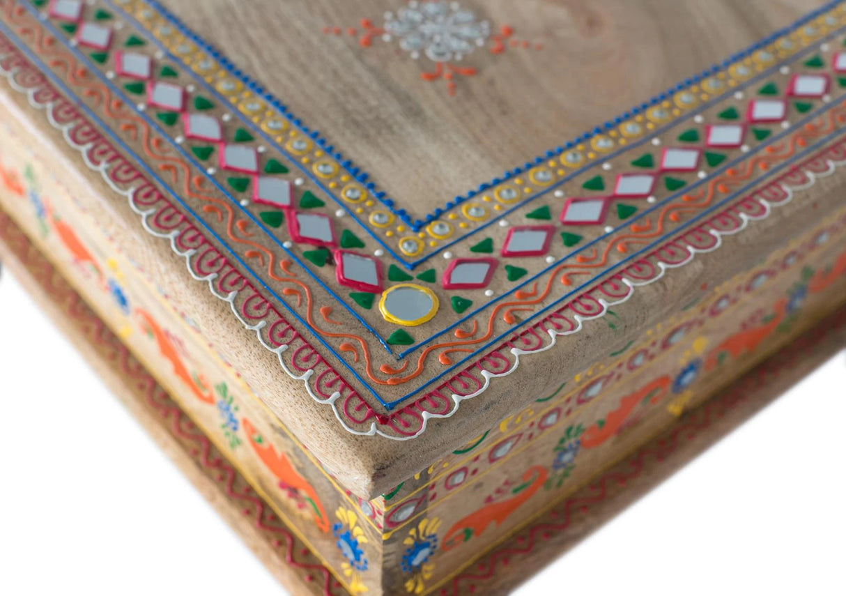 Giner and Colomer - Hand-Painted Mango Wood Coffee Table (58 x 58 x 47)