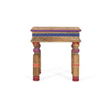 Giner and Colomer - Mango Wood Coffee Table With Turned Legs & Hand-Painted Highlights