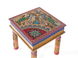 Giner and Colomer - Mango Wood Coffee Table With Turned Legs & Hand-Painted Highlights