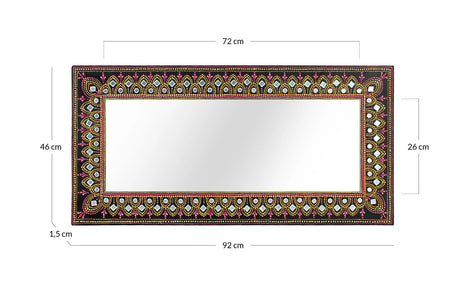 Giner and Colomer - MDF Decorative Mirror, Horizontal/Vertical, Hand-Painted