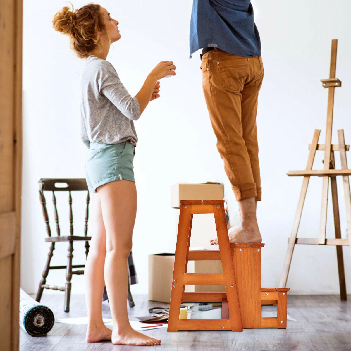 Folding Step Stool for Adults and Kids
