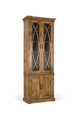 Giner and Colomer - Provencal-Style Mango Wood Display Cabinet (2 Glass Doors, 2 Wooden Doors)