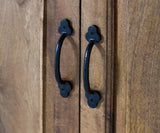 Giner and Colomer - Provencal-Style Mango Wood Display Cabinet (2 Glass Doors, 2 Wooden Doors)