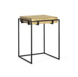 Giner and Colomer - Industrial Side Table With Die-Cut Gold Top