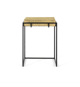 Giner and Colomer - Industrial Side Table With Die-Cut Gold Top
