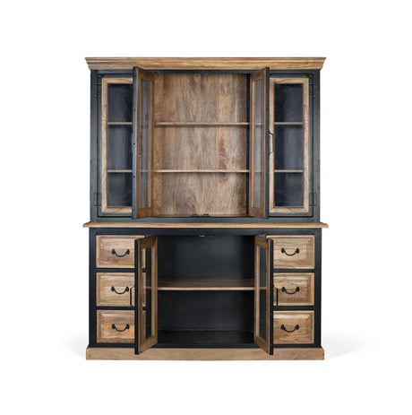 Giner and Colomer - Industrial Cupboard (2 Modules, 4 Glass Doors Above, 6 Drawers Below)