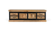 Giner and Colomer - Industrial Mango Wood TV Cabinet (2 Sliding Doors & 4 Drawers)