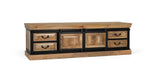 Giner and Colomer - Industrial Mango Wood TV Cabinet (2 Sliding Doors & 4 Drawers)