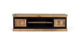 Giner and Colomer - Industrial Mango Wood TV Cabinet (2 Sliding Doors & 4 Drawers)