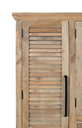 Giner and Colomer - Mango Wood Cupboard (Central Glass Doors, 2 Wooden Side Doors)
