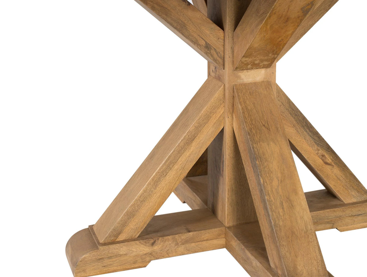 Giner and Colomer - Round Mango Wood Table For 10 With Double-Edge Top