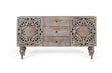 Giner and Colomer - Hand-Carved Mango Wood Sideboard (2 Doors, 3 Drawers)