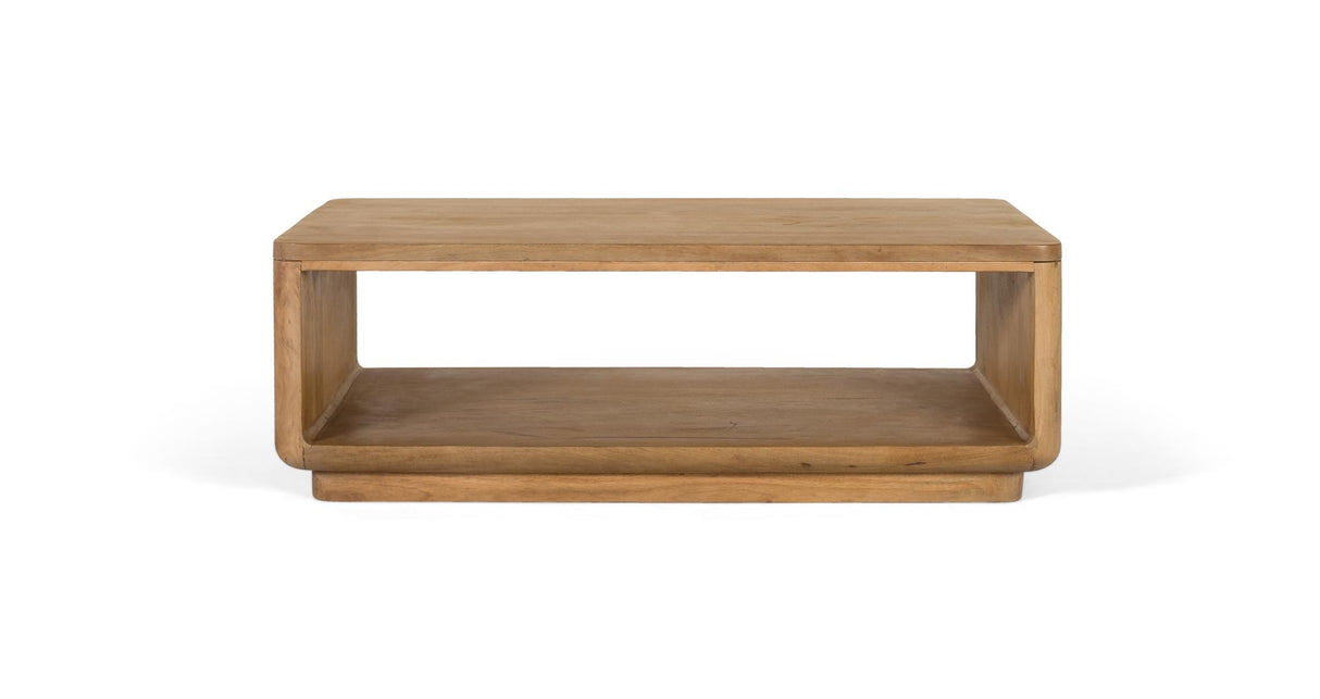 Giner and Colomer - Mango Wood Coffee Table (120 x 70) With Integrated Magazine Rack