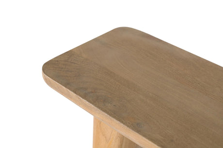 Giner and Colomer - Modern Mango Wood Console (120 x 30 x 86) With Rounded Edges