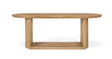 Giner and Colomer - Oval Mango Wood Dining Table (210 cm) With Molded Edge & Open Base