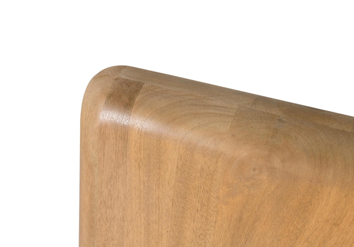 Giner and Colomer - Smooth Mango Wood Headboard (165 cm) With Half-Round Edges