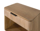 Giner and Colomer - Mango Wood Coffee Table (1 Drawer, Open Space) With Rounded Corners