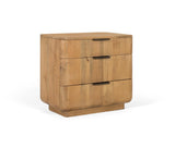 Giner and Colomer - Mango Wood Coffee Table (3 Drawers) With Rounded Corners & Metal Guides