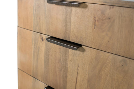 Giner and Colomer - Mango Wood Coffee Table (3 Drawers) With Rounded Corners & Metal Guides