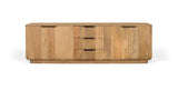Giner and Colomer - Mango Wood Sideboard (4 Doors, 3 Drawers) With Rounded Corners
