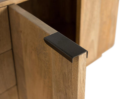 Giner and Colomer - Mango Wood Sideboard (4 Doors, 3 Drawers) With Rounded Corners