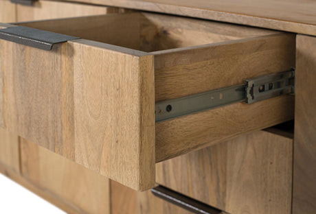 Giner and Colomer - Mango Wood Sideboard (4 Doors, 3 Drawers) With Rounded Corners