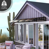 Outdoor Front Door Patio Overhang Awning for Sunlight Rain Snow Wind Protection-80 x 40 Inch