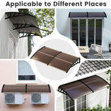 Outdoor Front Door Patio Overhang Awning for Sunlight Rain Snow Wind Protection-80 x 40 Inch
