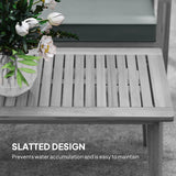 Outsunny 4-Piece Wooden Garden Furniture Set with Cushions - Light Grey