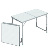 Outsunny Portable Aluminum Foldable Table