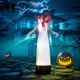 Outsunny 8.9ft Inflatable Three Headed Ghost Halloween Inflatable