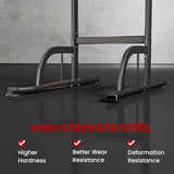 HOMCOM Power Tower Dip Station Pull Up Bar Multi-Function Push Up Equipment with Adjustable Height for Home Gym Strength Training Workout Fitness