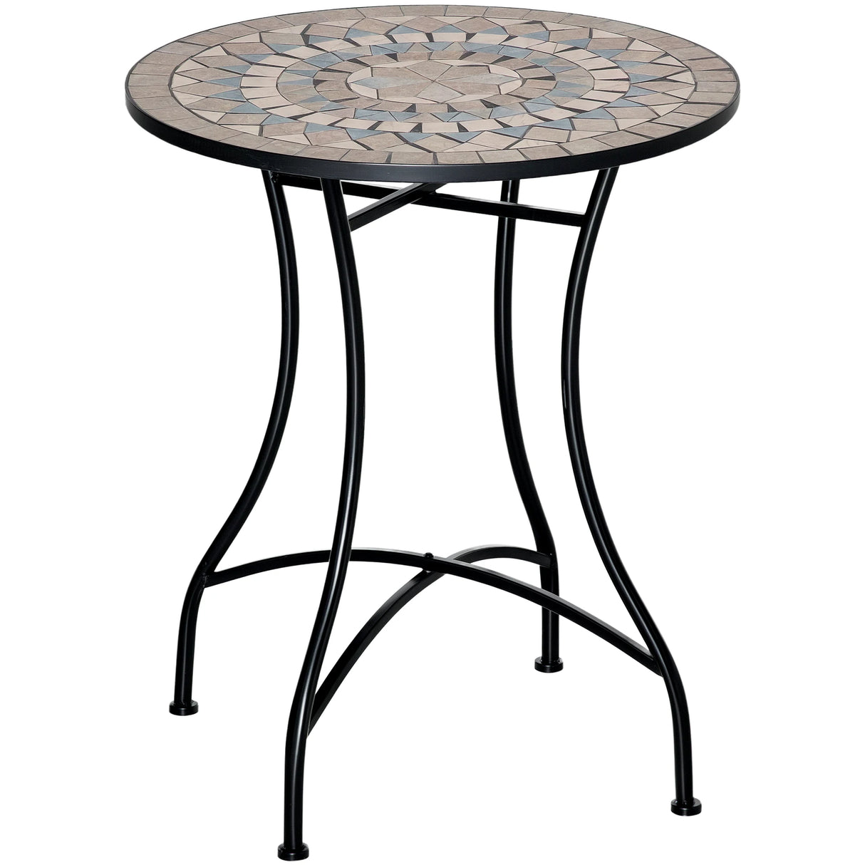 Outsunny 60cm Mosaic Outdoor Patio Table - Green