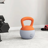 SPORTNOW 12KG Soft Kettlebell, Kettlebell with Non-Slip Handle for Home Gym, Weight Lifting, Strength Training, Orange/Grey