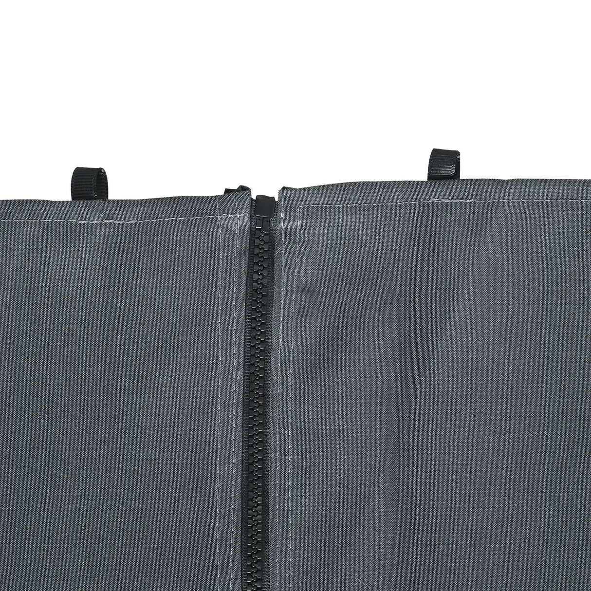Outsunny Replacement Gazebo Curtains 4-Panel Sidewalls with Zipper for 3 x 3 (M) Yard Gazebos Canopy Tent, Dark Grey